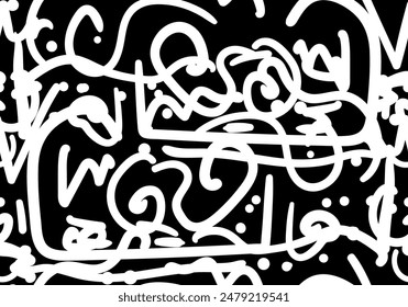 Patrón sin fisuras con trazos irregulares abstractos.Textura dibujada a mano de la moda, estilo retro del arte de la calle