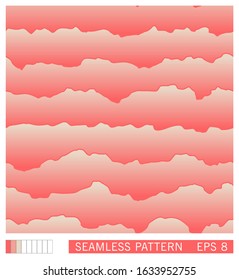 Seamless pattern. Abstract layered texture with shadow effect. Semiflat background. Paper cut layers design. Vector illustration