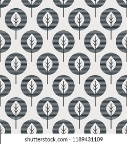 seamless pattern with abstract leaves