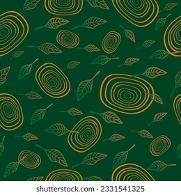 seamless pattern with abstract leaves. good for textile, wallpapers, wrapping, paper and other printing..