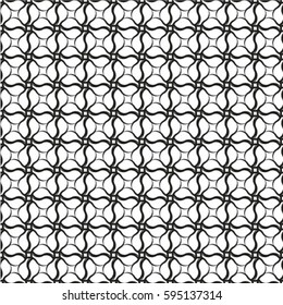 Seamless pattern with abstract leaves. Stylish texture of repeating geometric shapes.