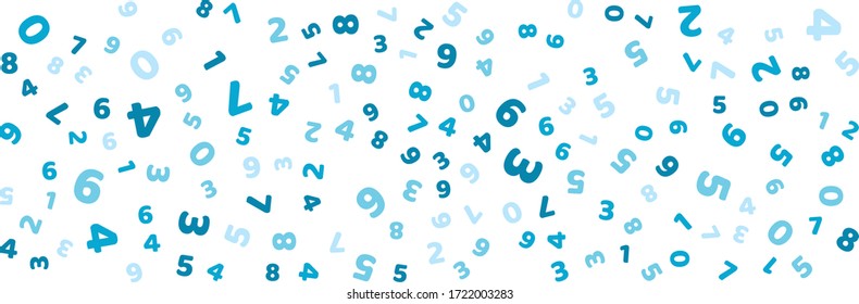 Seamless pattern with abstract letters on white background. Wide banner abstract pattern background. Vector illustration for card, poster, textile fabric print, wrapping, wallpapers, shirt and more