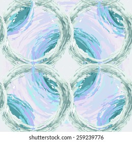 Seamless pattern with abstract lines, circles. Fluffy circles woven into beautiful patterns. Can be used for curtains, wallpaper, pattern fills, web page background, surface textures.