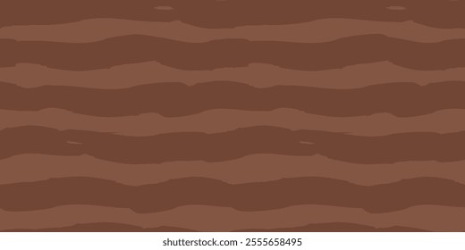 Seamless pattern with abstract lines in trendy mocha color. Vector graphics.