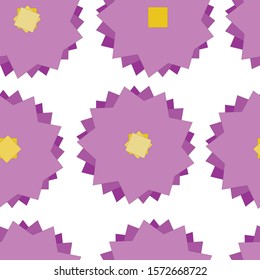 Seamless pattern of abstract lotus flowers