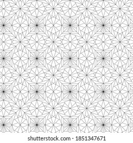 Seamless pattern with abstract mandala ornament. Vector texture