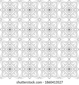 Nahtloses Muster mit abstraktem Mandala-Ornament. Vektorstruktur
