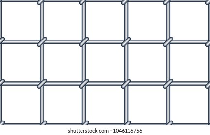  Seamless pattern of the abstract metal grating
