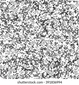 Seamless pattern. Abstract military or hunting camouflage background. Winter shades. Made from geometric shapes. Labyrinth style. Vector illustration.