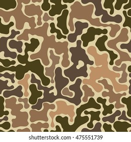 Seamless pattern. Abstract military or hunting camouflage background. Concept for Army or hunters clothing. Vector illustration.