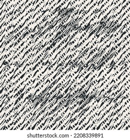 Seamless pattern with abstract Minimal elegant line brush stroke shapes. Repeating geometric elements. Stylish monochrome background design. Vector illustration