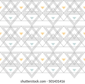 seamless pattern with abstract minimalistic ornament