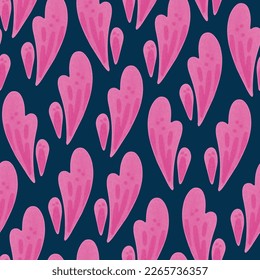 Seamless pattern with abstract modern shapes. Vector color hand drawn illustration