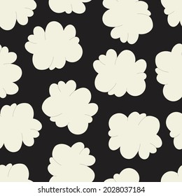Seamless pattern - abstract modern trendy vector background. Hand-drawn abstract shapes with outline. Wallpapers, templates, backgrounds for social media posts