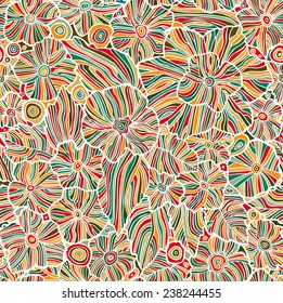 seamless pattern with abstract mosaic ornament
