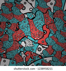 Seamless pattern. Abstract motif background. Ultrafashionable fabric pattern. Vector illustration.