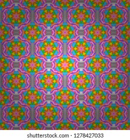 Seamless pattern. Abstract motif background. Ultrafashionable fabric pattern. Vector illustration.