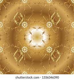 Seamless pattern Abstract nice background. Vector illustration. Doodles pattern for wrapping paper. Brown and beige on colors.