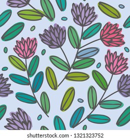 seamless pattern with abstract and organic shapes. modern print. vector illustration