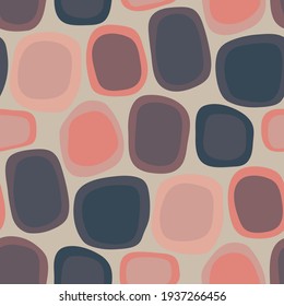 Seamless pattern with abstract organic shapes