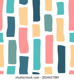 Patrón sin brillo con formas orgánicas abstractas, manchas, líneas. Elementos vectores en estilo doodle para fondo, papel pintado, textil, cubierta, banner, tarjeta de saludo. Diseño sencillo, elegante y minimalista. 