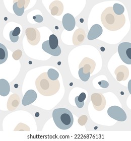 Seamless pattern with abstract organic shapes