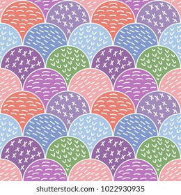 Seamless pattern with abstract ornament