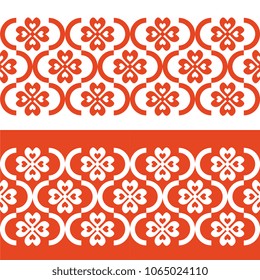 Seamless pattern with abstract ornament
