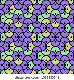 Seamless pattern with abstract ornament
