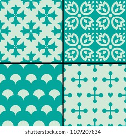 Seamless pattern with abstract ornament