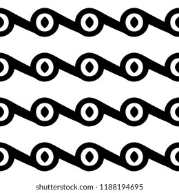 Seamless pattern with abstract ornament