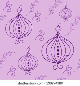 Seamless pattern with abstract ornament