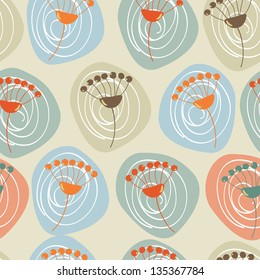 Seamless pattern with abstract ornament