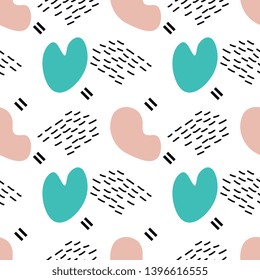 Seamless pattern with abstract ornament