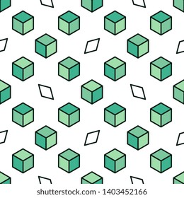 Seamless pattern with abstract ornament