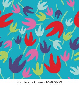 Seamless pattern with abstract ornament.