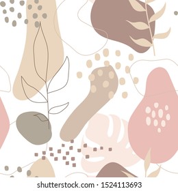 Seamless pattern with abstract ornament