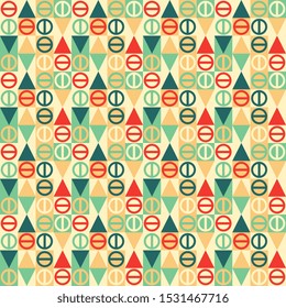 Seamless pattern with abstract ornament