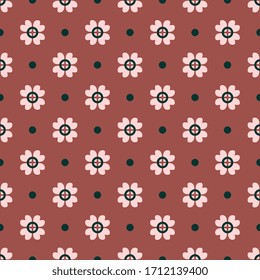 Seamless pattern with abstract ornament