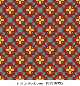 Seamless pattern with abstract ornament