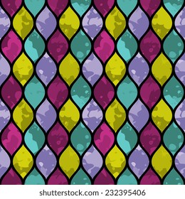 Seamless pattern with abstract ornament