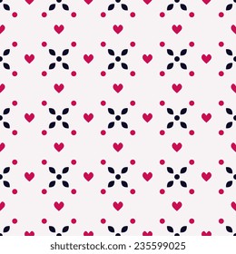 Seamless pattern with abstract ornament