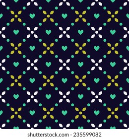 Seamless pattern with abstract ornament