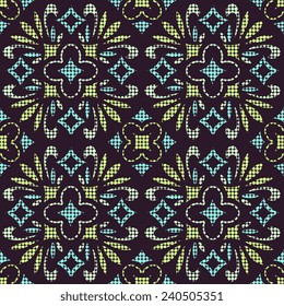 Seamless pattern with abstract ornament