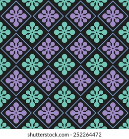 Seamless pattern with abstract ornament