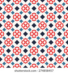 Seamless pattern with abstract ornament