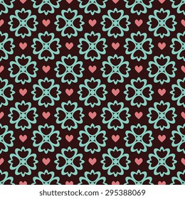 Seamless pattern with abstract ornament