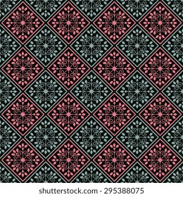 Seamless pattern with abstract ornament