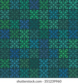 Seamless pattern with abstract ornament