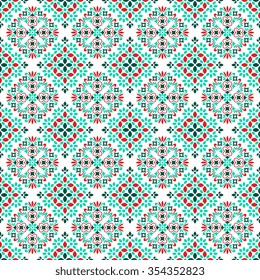 Seamless pattern with abstract ornament